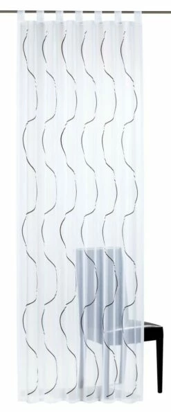 Elbersdrucke Serpentine 07 Schlaufenschal Transparent Weiß