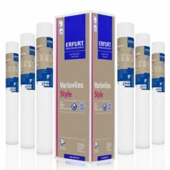 6 Rollen Erfurt Variovlies Style Tapete Glattvlies 90m²