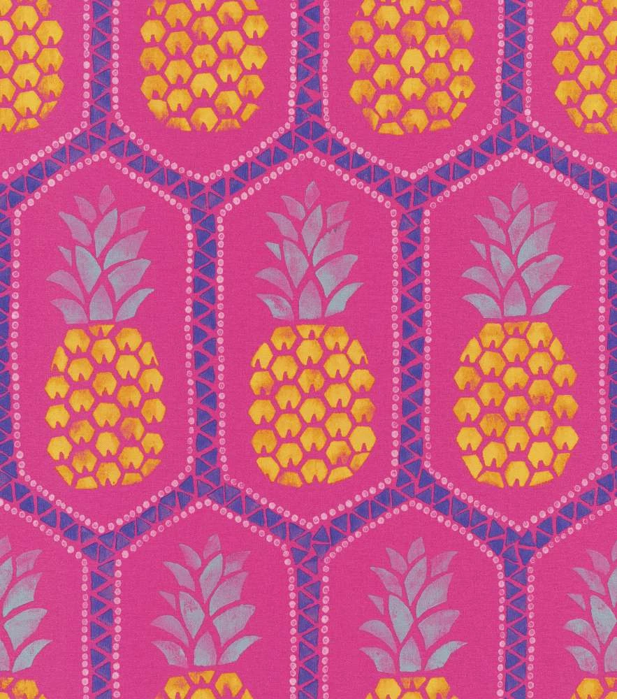Barbara Becker Tapete Bb Ananas Pink Gelb 862126 3 Barbara Becker Tapete Bb Ananas Pink Gelb 862126