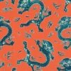 BARBARA Home Tapete China Drachen Orange Blau 527957 1 BARBARA Home Tapete China Drachen Orange Blau 527957 -Orex Verkäufe Barbara Schoeneberger Tapete China Drachen orang 4