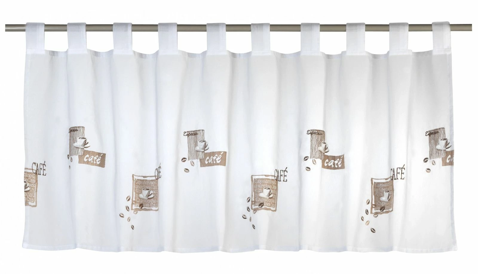 Bistrogardine Cafe Voile Transparent Braun 169404 3 Bistrogardine Cafe Voile Transparent Braun 169404