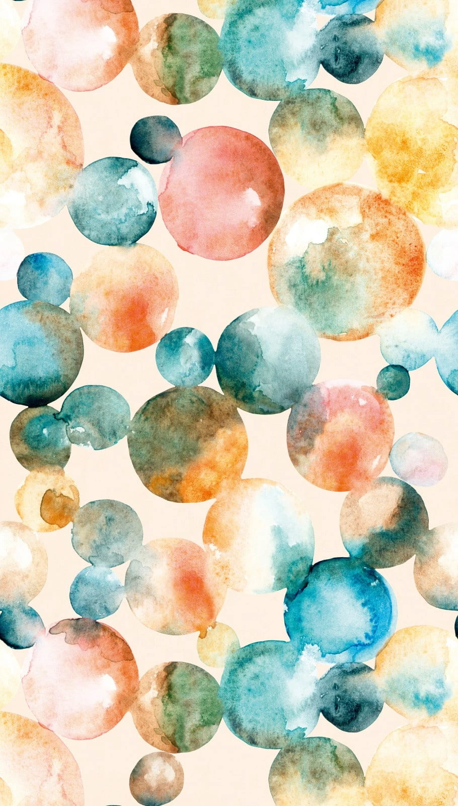 Digitaldruck Aquarell Planeten Orange Blau Rot ML4101 4 Digitaldruck Aquarell Planeten Orange Blau Rot ML4101 – Bild 2