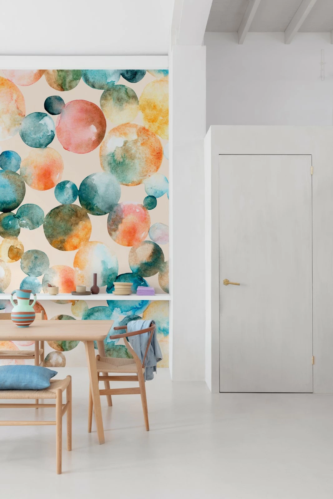 Digitaldruck Aquarell Planeten Orange Blau Rot ML4101 5 Digitaldruck Aquarell Planeten Orange Blau Rot ML4101 – Bild 3