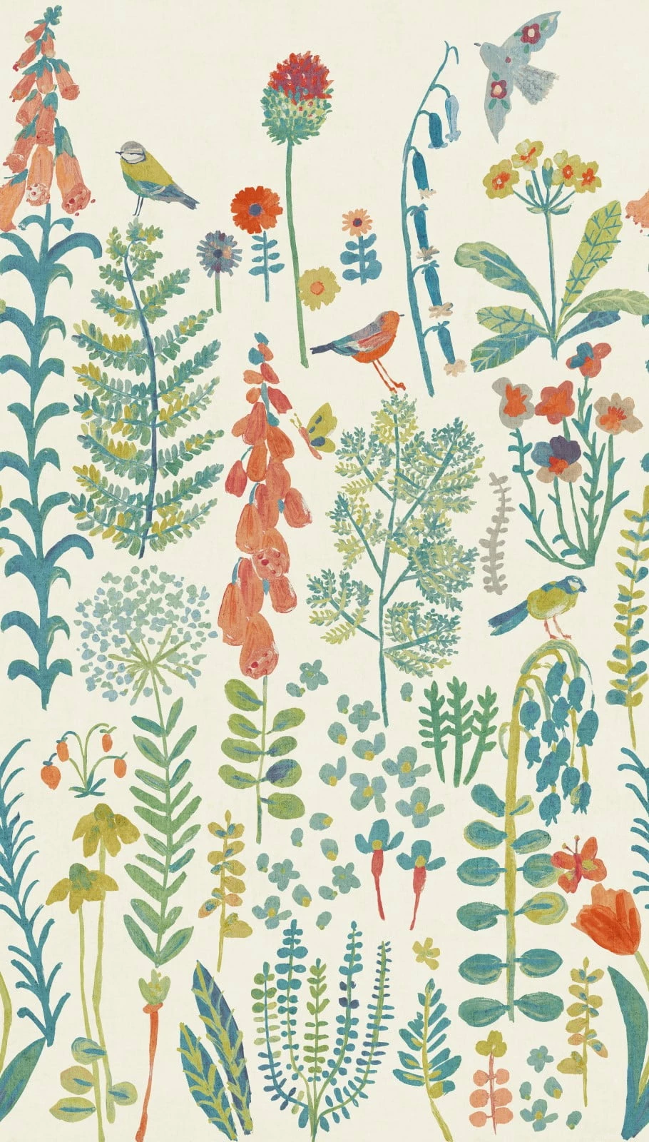 Digitaldruck Blumen Gräser Weiß Grün Rot ML1901 4 Digitaldruck Blumen Gräser Weiß Grün Rot ML1901 – Bild 2