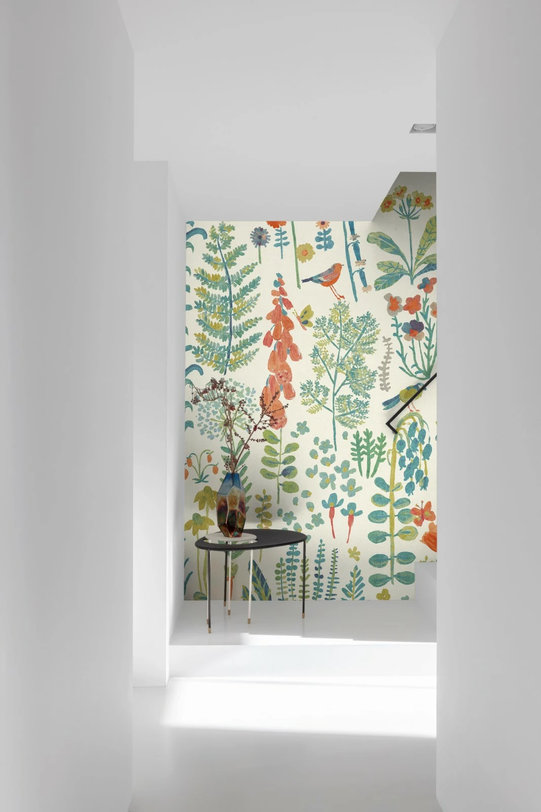 Digitaldruck Blumen Gräser Weiß Grün Rot ML1901 5 Digitaldruck Blumen Gräser Weiß Grün Rot ML1901 – Bild 3