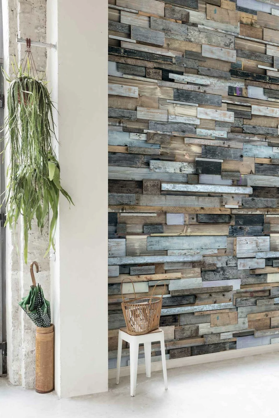 Digitaldruck Vlies-Fototapete 3D Holzwand Bunt | EP6001 4 Digitaldruck Vlies-Fototapete 3D Holzwand Bunt | EP6001 – Bild 2