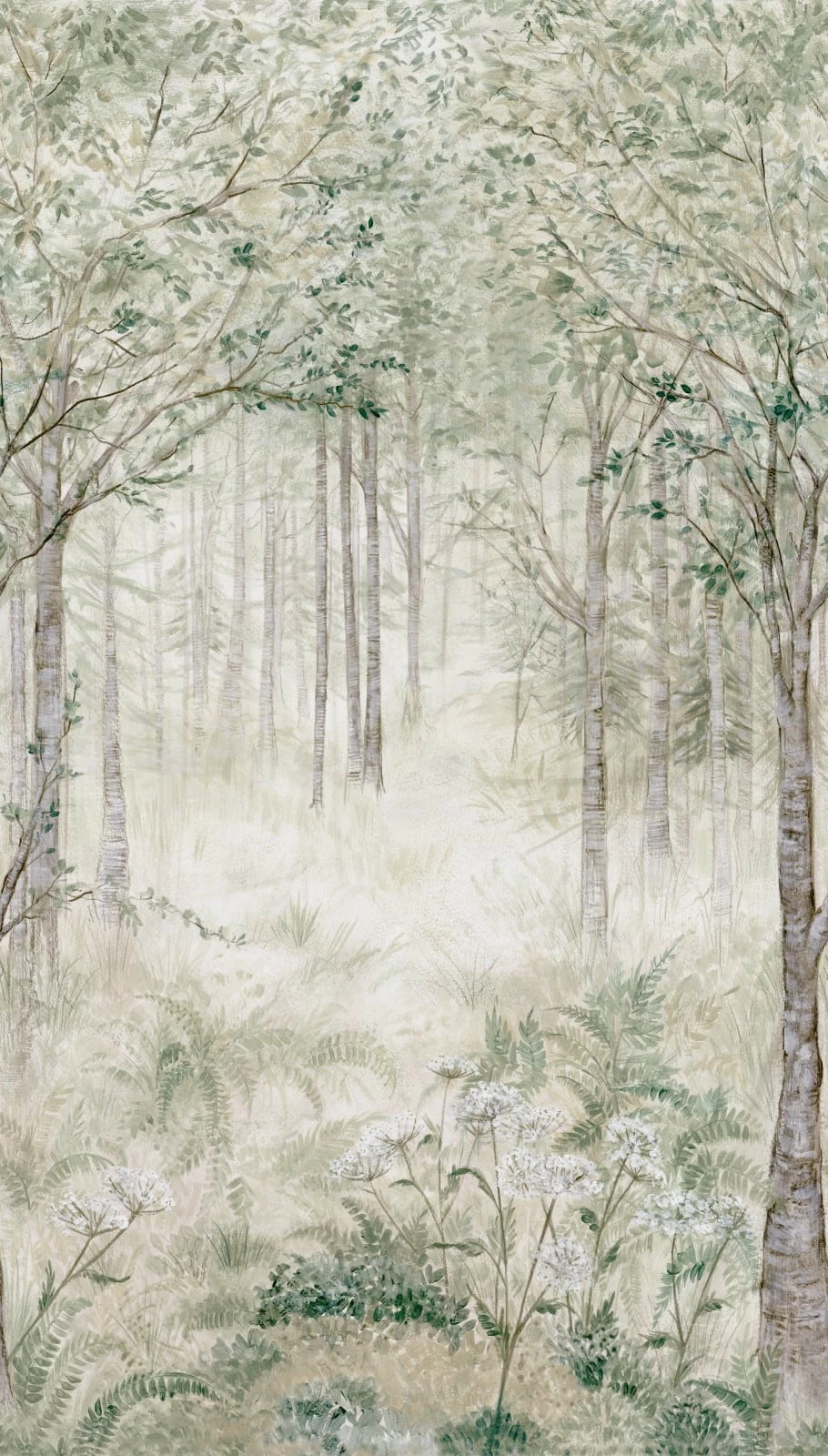 Digitaldruck Wald Landschaft Grün Beige Braun ML2801 4 Digitaldruck Wald Landschaft Grün Beige Braun ML2801 – Bild 2