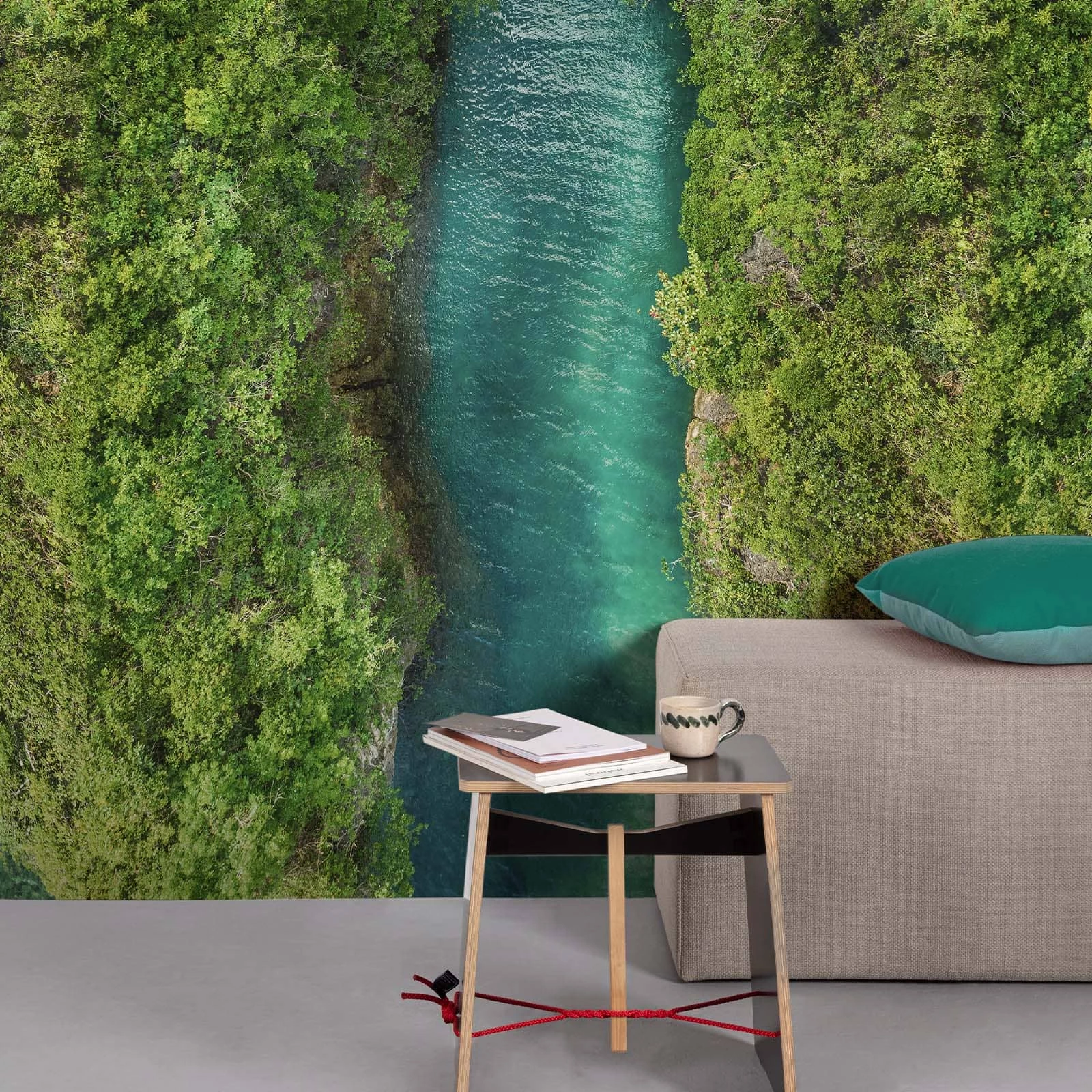 Digitaldruck Landschaft Fluss Blau Grün ML1401 3 Digitaldruck Landschaft Fluss Blau Grün ML1401