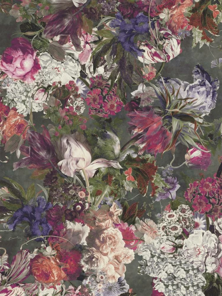 Fototapete Blumen Grün Bunt Rasch Passepartout 606874 3 Fototapete Blumen Grün Bunt Rasch Passepartout 606874