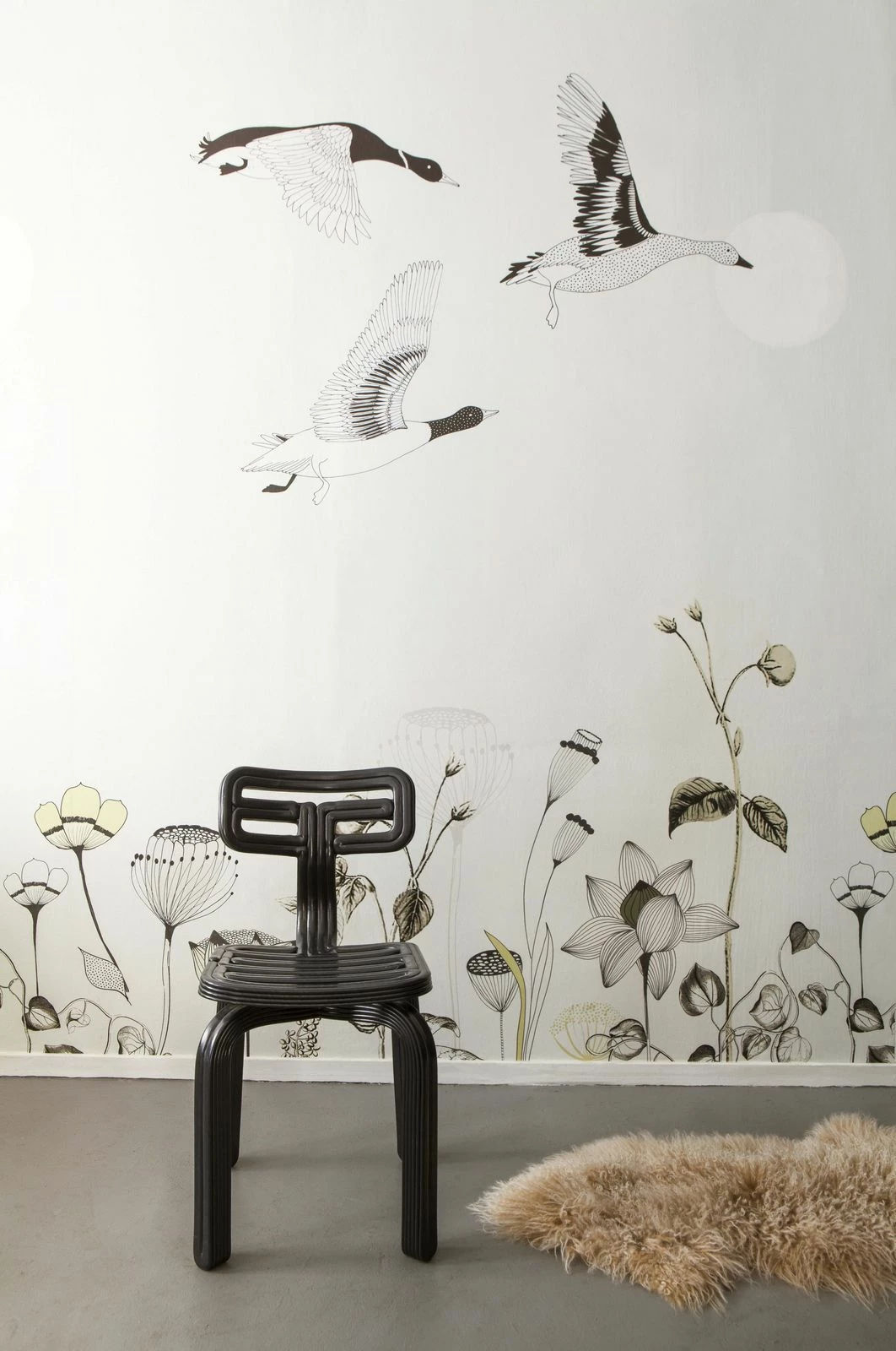 Fototapete Natur Blumen Creme Schwarz Onszelf 532005 3 Fototapete Natur Blumen Creme Schwarz Onszelf 532005