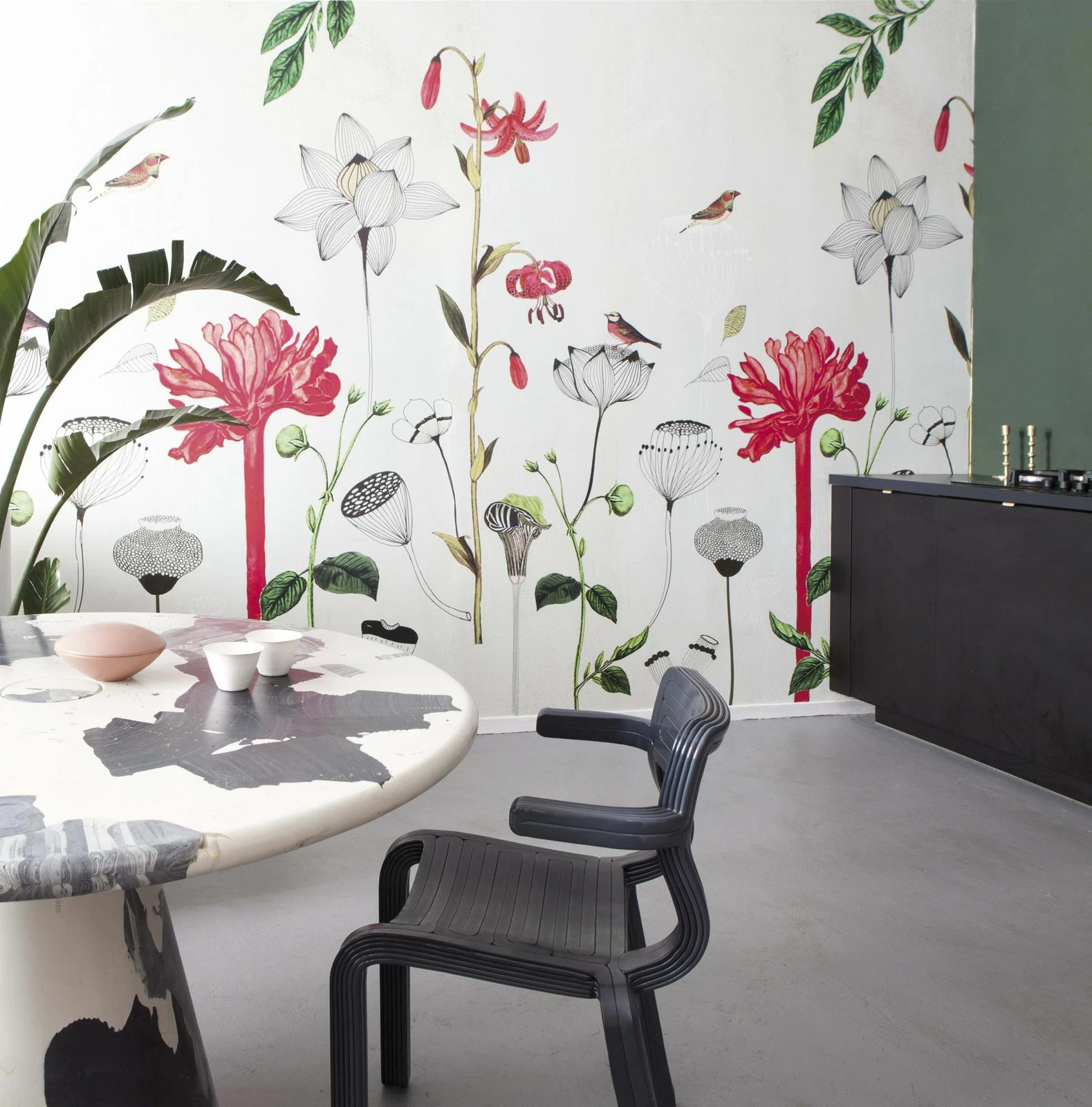 Fototapete Natur Vogel Beige Rot Onszelf 532029 3 Fototapete Natur Vogel Beige Rot Onszelf 532029