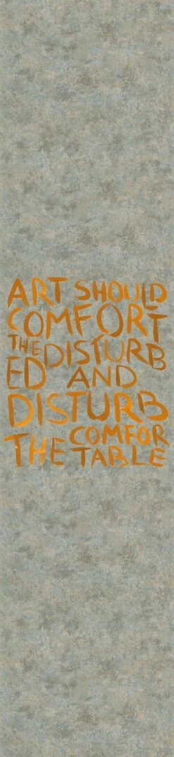 Fototapete Panel Weisheit Street-Art Grau Kupfer 33279