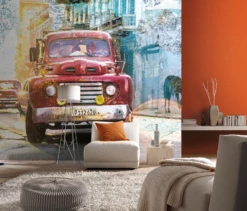 Fototapete Rasch Daniel Geier Auto Kuba Rot Blau 101041 -Orex Verkäufe Fototapete Rasch Daniel Geier Auto Kuba rot blau 101041 63203420
