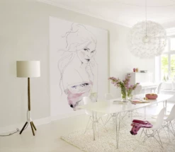 Fototapete Rasch Leo La Douce Frau Weiß Rosa 100570 -Orex Verkäufe Fototapete Rasch Leo La Douce Frau weiss rosa 100570 63203410 1