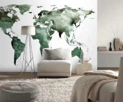 Fototapete Rasch Leo La Douce Kontinente Grün 100556