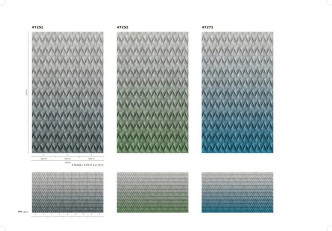 Fototapete Vlies 3D Wellen Grafisch Grau Grün 47252 5 Fototapete Vlies 3D Wellen Grafisch Grau Grün 47252 – Bild 3