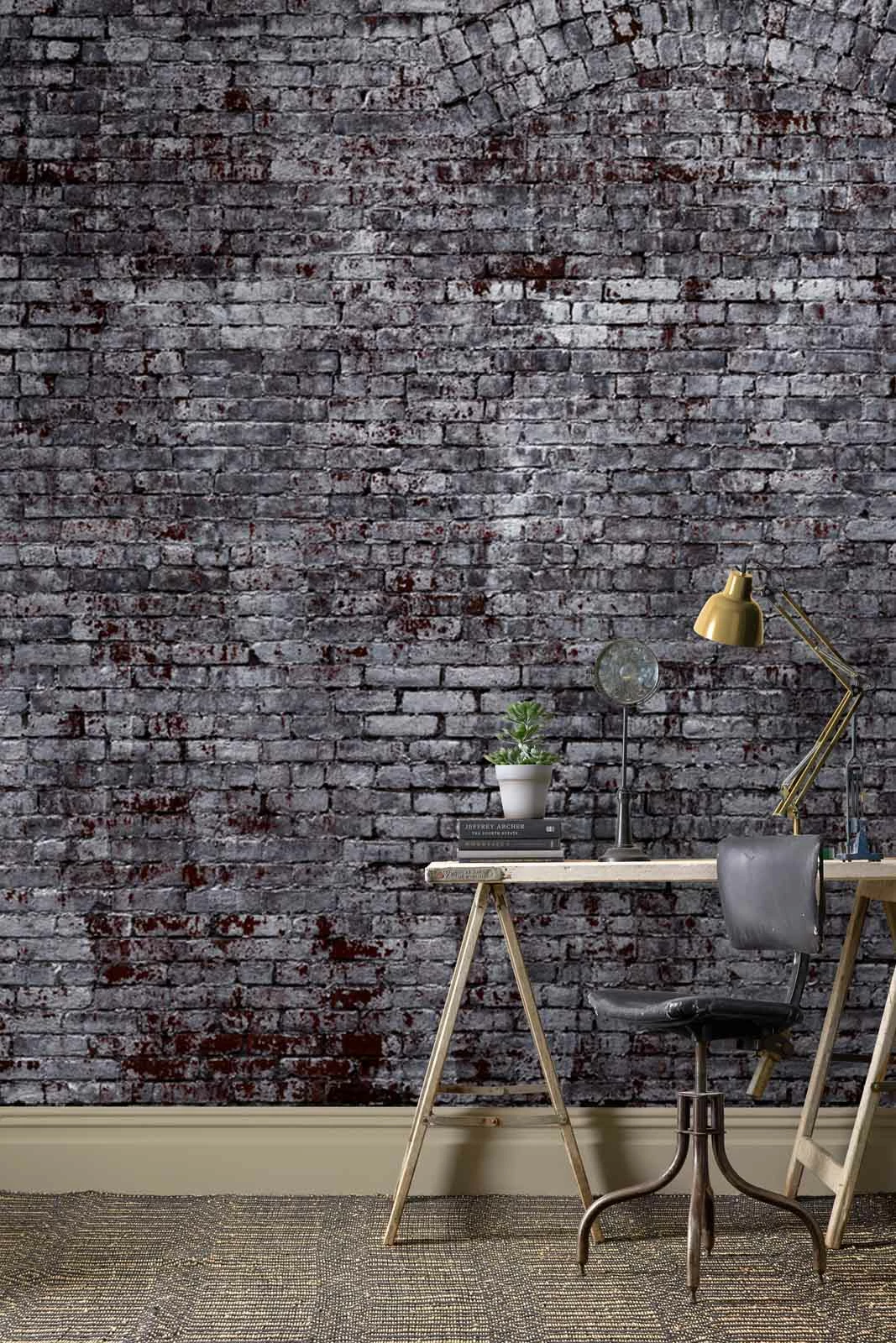 Rasch Fototapete Vlies 940954 Steinoptik Dunkelgrau 4 Rasch Fototapete Vlies 940954 Steinoptik Dunkelgrau – Bild 2