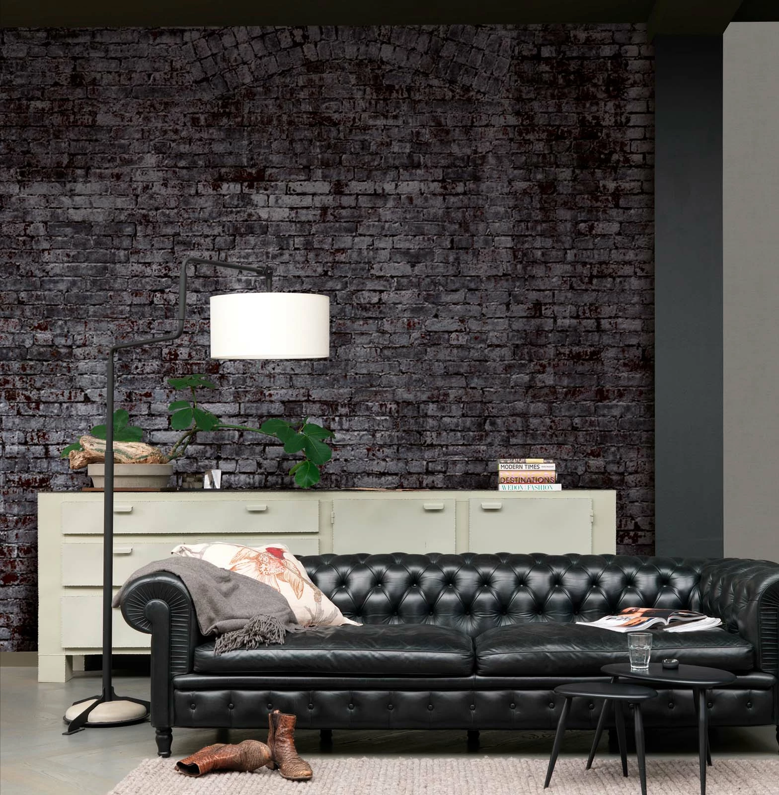 Rasch Fototapete Vlies 940954 Steinoptik Dunkelgrau 5 Rasch Fototapete Vlies 940954 Steinoptik Dunkelgrau – Bild 3