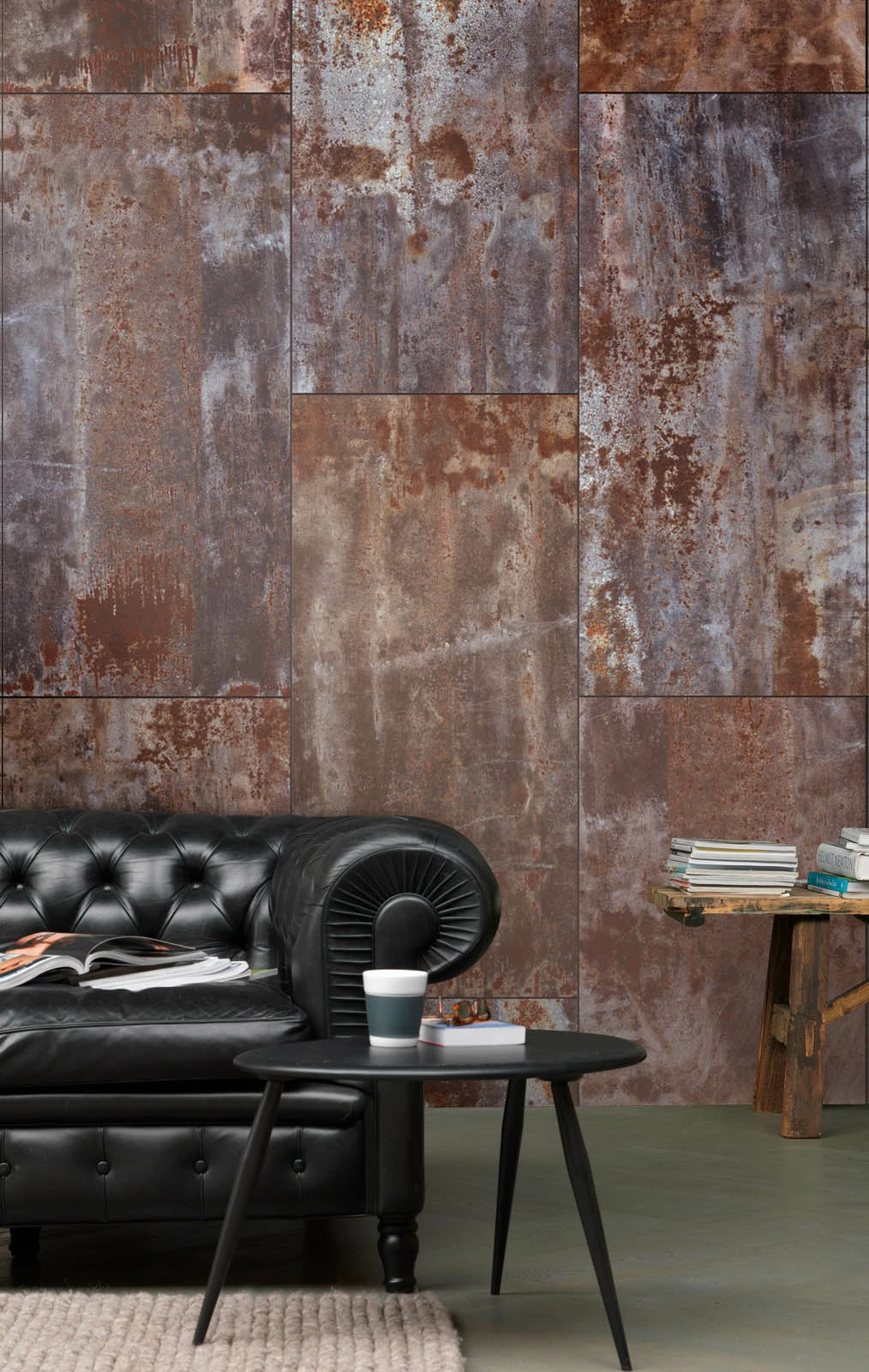 Rasch Fototapete Vlies 940909 Metall Platten Grau Braun 5 Rasch Fototapete Vlies 940909 Metall Platten Grau Braun – Bild 3