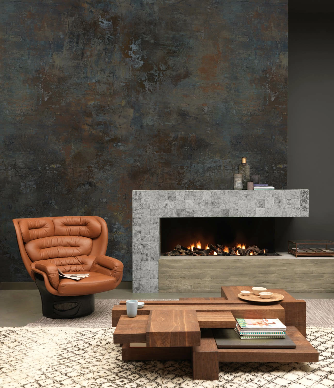 Rasch Fototapete Vlies 429619 Used-Look Metall Blau Braun 3 Rasch Fototapete Vlies 429619 Used-Look Metall Blau Braun