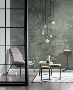 Rasch Fototapete Vlies 429657 Used-Look Metall Grau Beige