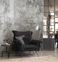 Rasch Fototapete Vlies 429640 Used-Look Metall Hellgrau