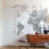 Digitaldruck Weltkarte Weiß Grau ML3002 -Orex Verkäufe Fototapete Weltkarte Kontinente Weiss Grau ML3002 63217720
