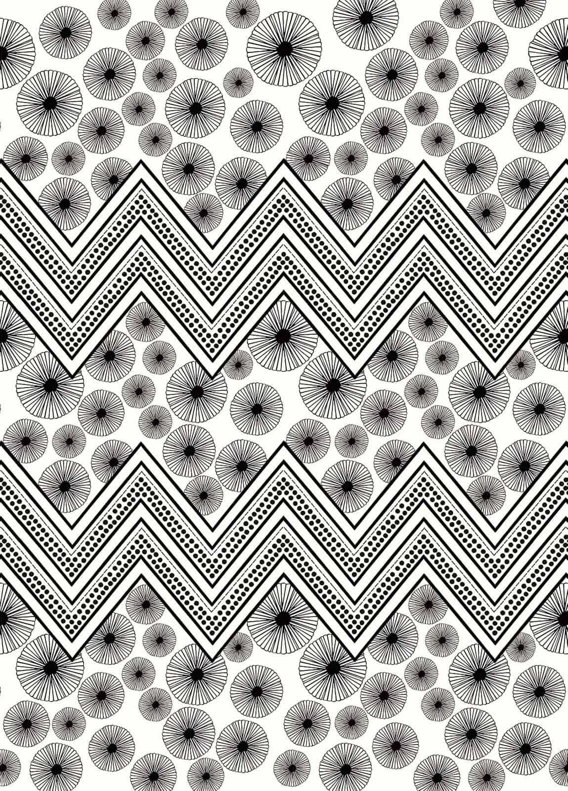 Fototapete Zick-Zack Muster Schwarz Weiß Onszelf 532043 4 Fototapete Zick-Zack Muster Schwarz Weiß Onszelf 532043 – Bild 2