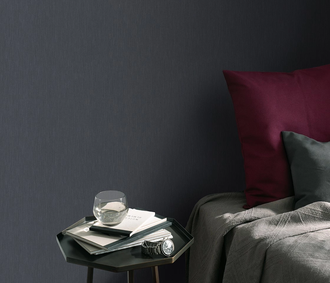 Tapete Guido Maria Kretschmer Uni Schwarz 10004-15 4 Tapete Guido Maria Kretschmer Uni Schwarz 10004-15 – Bild 2