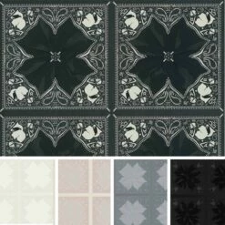 Karl Lagerfeld Designer Vliestapete Quadrat Blume