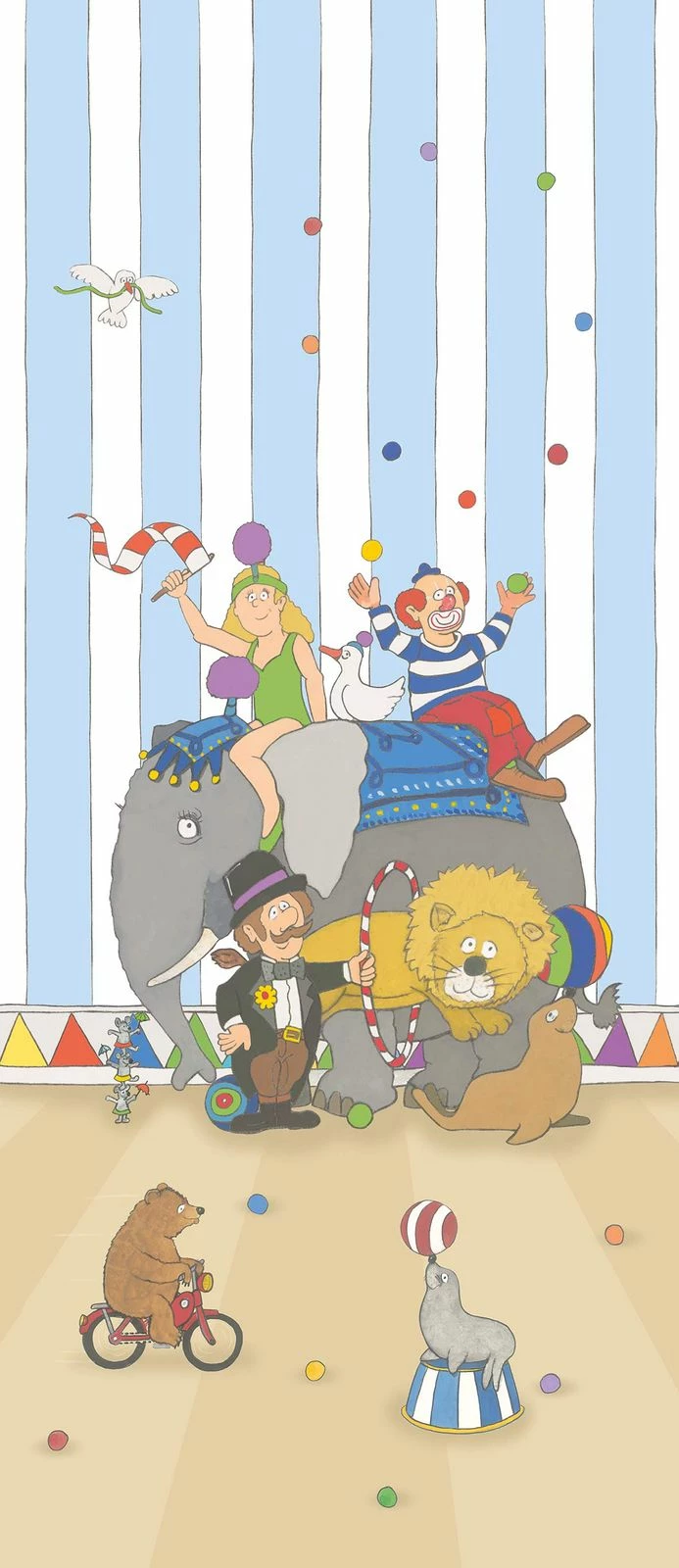 Kinder Wandbild Zirkusmanege Blau Bunt Jonas Kötz 46507 3 Kinder Wandbild Zirkusmanege Blau Bunt Jonas Kötz 46507