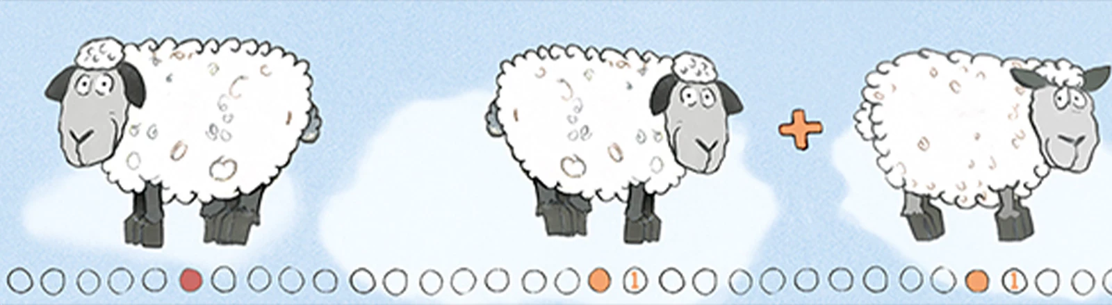 Kinderbordüre Schafe Zahlen Blau Weiß Jonas Kötz 46522 3 Kinderbordüre Schafe Zahlen Blau Weiß Jonas Kötz 46522