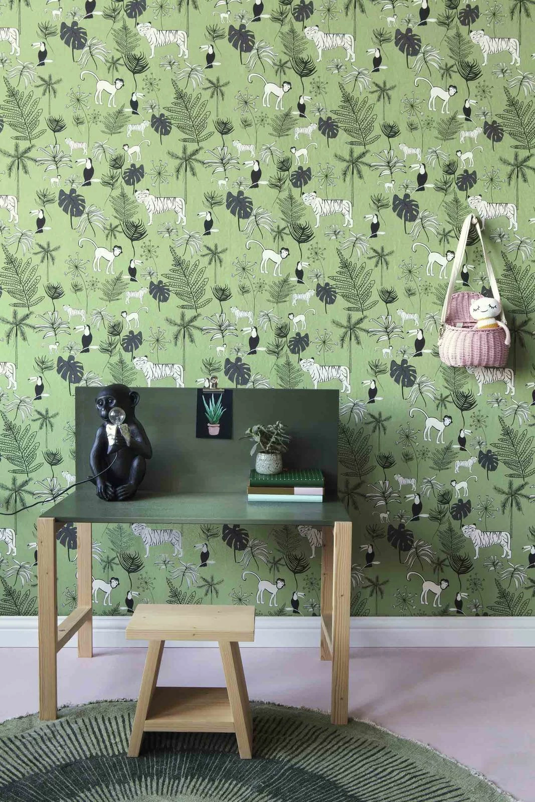 Kindertapete Rasch Dschungeltiere Dunkel-grün 531817 5 Kindertapete Rasch Dschungeltiere Dunkel-grün 531817 – Bild 3
