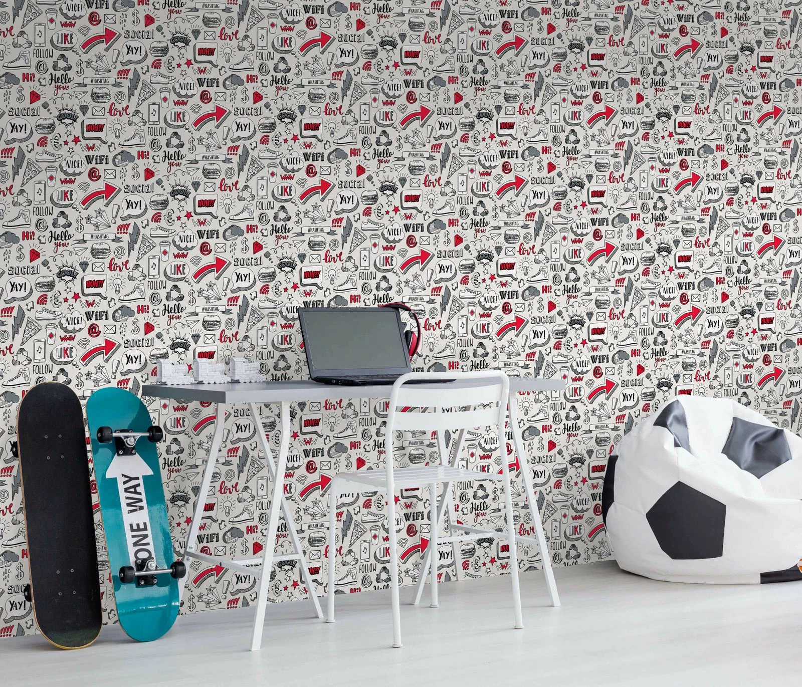 Kindertapete Sweet And Cool Grafik Komik Grau 10163-10 6 Kindertapete Sweet And Cool Grafik Komik Grau 10163-10 – Bild 4