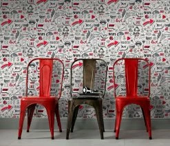 Kindertapete Sweet And Cool Grafik Komik Grau 10163-10