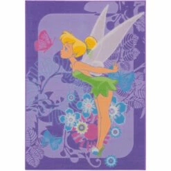 Kinderteppich Tinkerbell Tropical 95x133 Cm In Lila