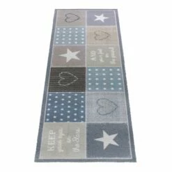 Küchenläufer Küchenteppich Herzen & Sterne Waschbar -Orex Verkäufe Kuechenlaeufer Kuechenteppich Herzen und Sterne 45 x 145 cm 63205496 2