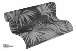 Michalsky Tapete Vlies Palmblätter Schwarz Grau 36505-3 -Orex Verkäufe Michalsky Tapete Vlies Palmblaetter schwarz grau 3