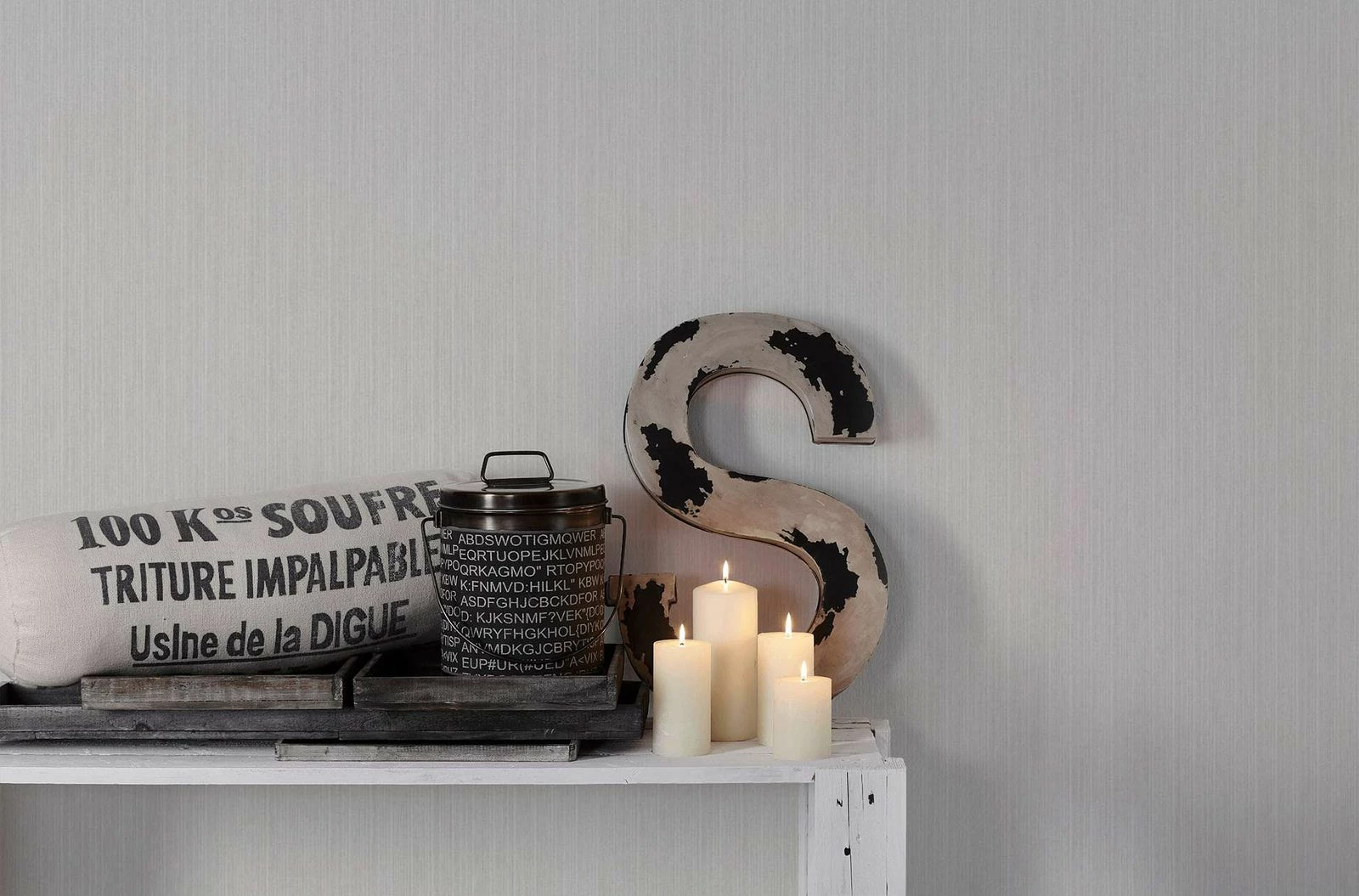 Michalsky Tapete Vlies Gestreift Textil Grau 36499-3 3 Michalsky Tapete Vlies Gestreift Textil Grau 36499-3