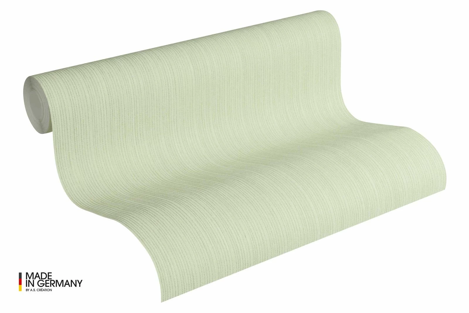 Michalsky Tapete Vlies Gestreift Textil Hell-grün 36499-7 4 Michalsky Tapete Vlies Gestreift Textil Hell-grün 36499-7 – Bild 2