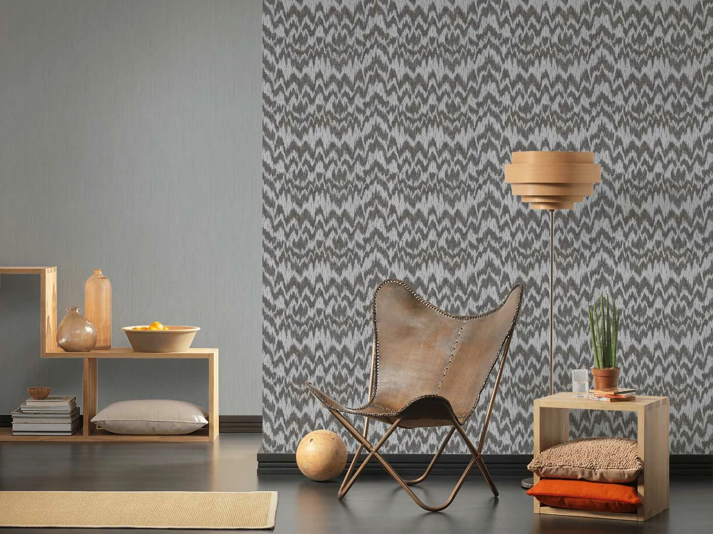 Michalsky Tapete Vlies Gestreift Dunkel-grau 36499-4 5 Michalsky Tapete Vlies Gestreift Dunkel-grau 36499-4 – Bild 3