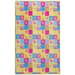 Patchwork 133x180cm Kinderteppich Spielteppich Bunt