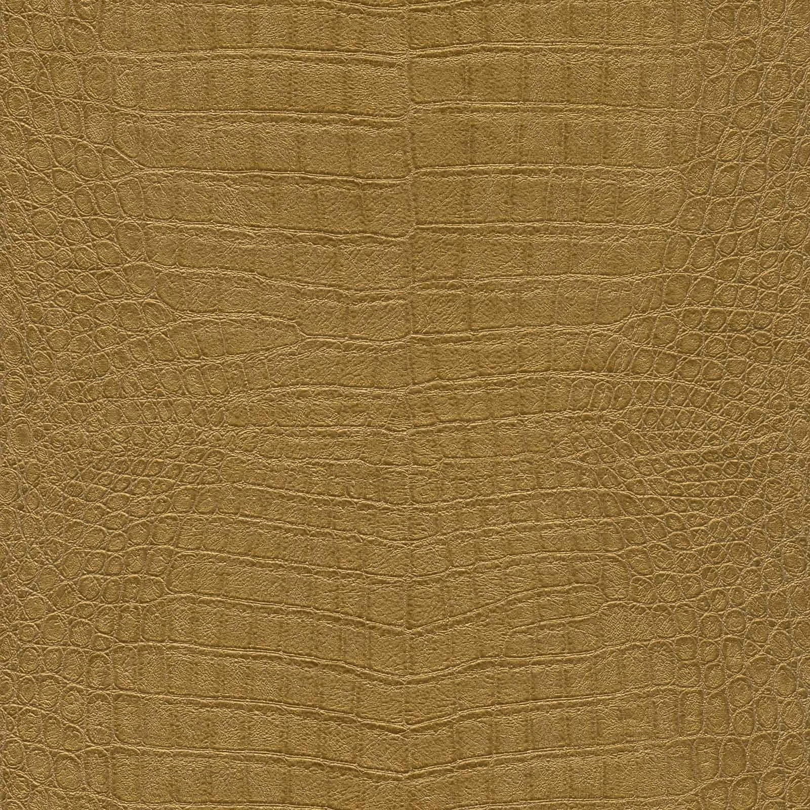 Vliestapete Rasch 751369 Kroko Optik Gold Metallic 4 Vliestapete Rasch 751369 Kroko Optik Gold Metallic – Bild 2