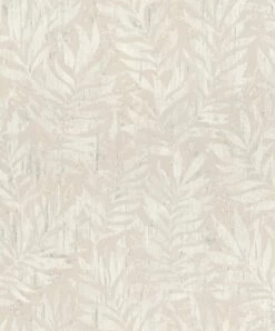 Tapete Barbara Home Collection Floral Ranken Grau-Beige
