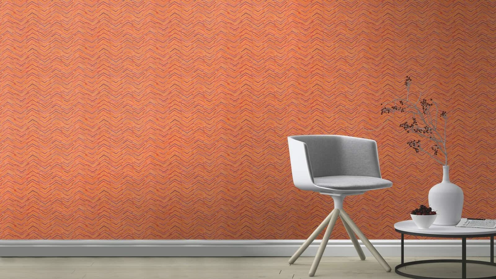 Tapete Barbara Home Collection Zickzack Beige-Orange 3 Tapete Barbara Home Collection Zickzack Beige-Orange