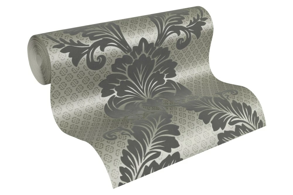 Tapete Flock Ornamente Silber Architects Paper 30544-4 4 Tapete Flock Ornamente Silber Architects Paper 30544-4 – Bild 2