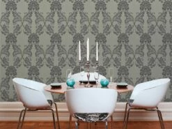 Tapete Flock Ornamente Silber Architects Paper 30544-4 7 Tapete Flock Ornamente Silber Architects Paper 30544-4 -Orex Verkäufe Tapete Flock Ornamente Silber Architects Paper 3 2