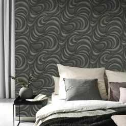 Tapete Guido Maria Kretschmer Wellen Schwarz 10220-15 -Orex Verkäufe Tapete Guido Maria Kretschmer Wellen schwarz 10220 15 63210159 1