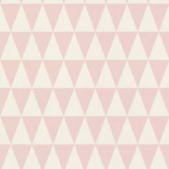 Vliestapete Kinder Dreiecke Rosa Weiß 128862