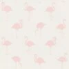 Vliestapete Kinder Flamingos Weiß Rosa 138918